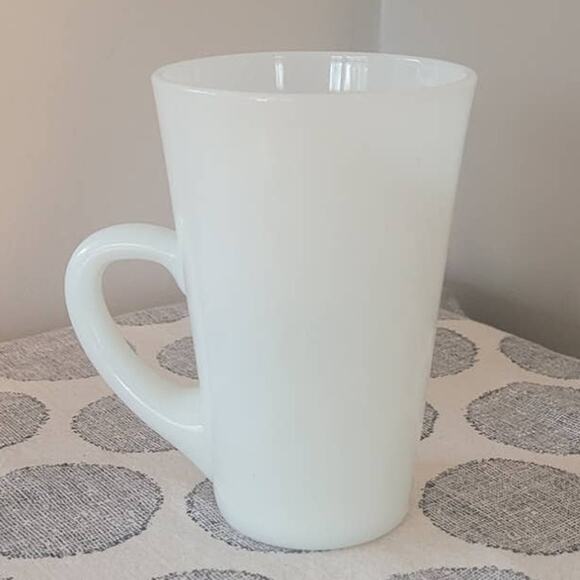 None Other - Vintage Milk Glass Coffee Latte Patio Mug